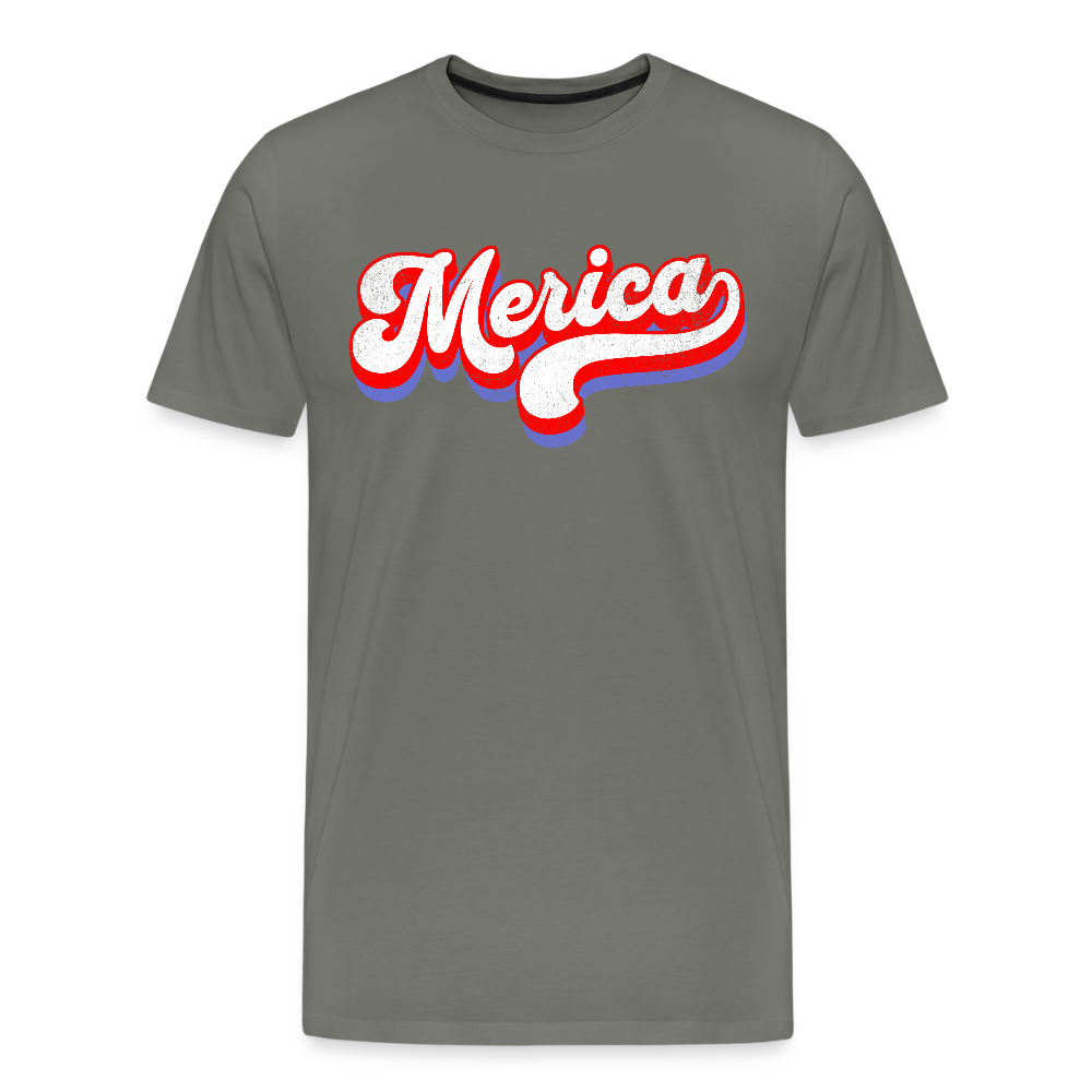 MERICA Men's Premium T-Shirt - asphalt gray