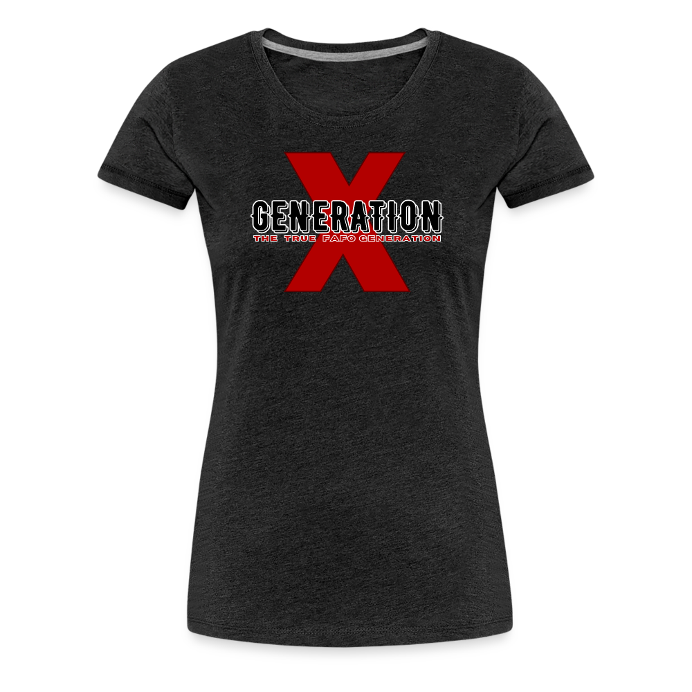 GEN X FAFO Women’s Premium T-Shirt - charcoal grey
