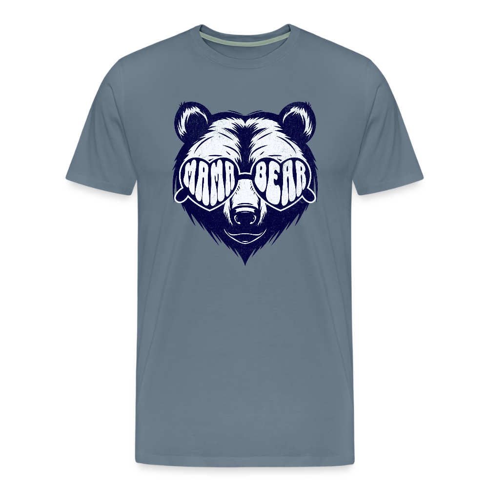 MAMA BEAR UNISEX Premium T-Shirt - steel blue