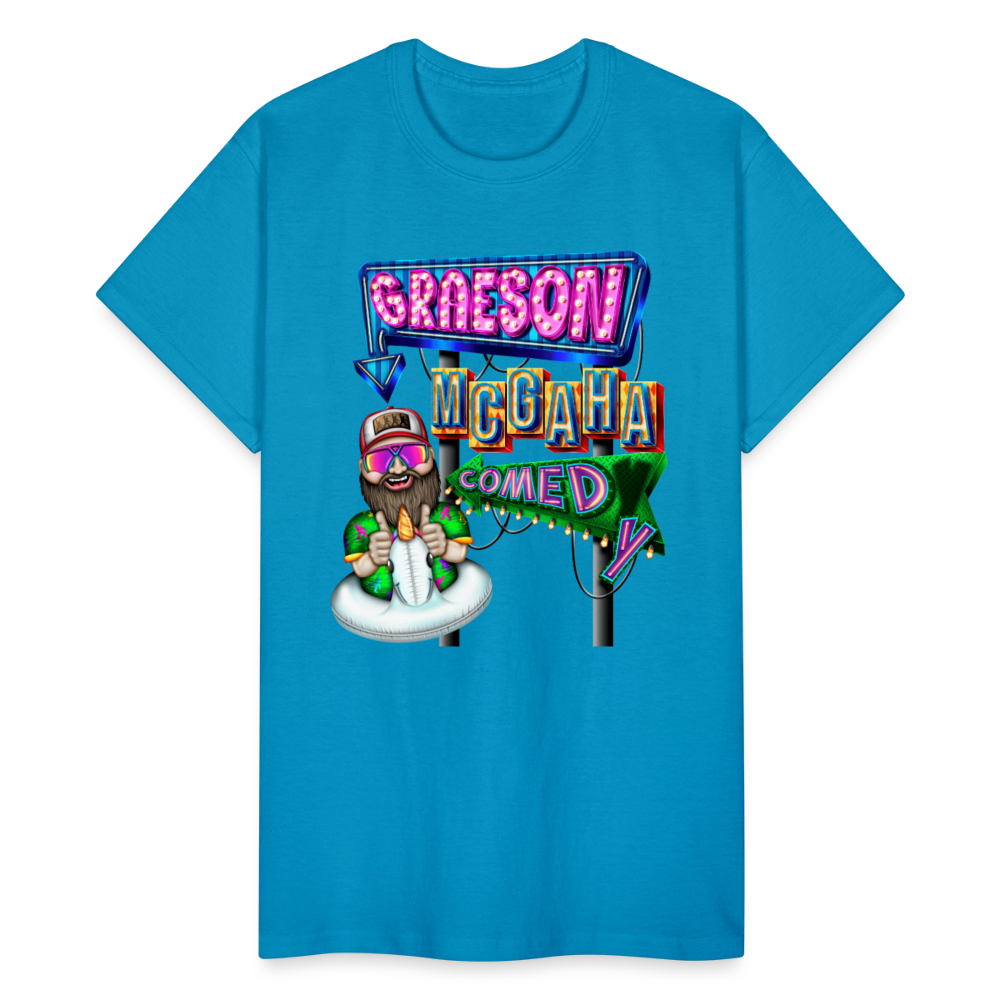 GRAESON MCGAHA COMEDY Gildan Ultra Cotton Adult T-Shirt - turquoise