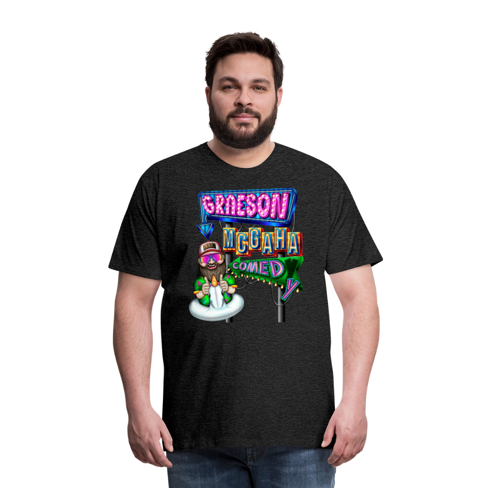 Unisex Graeson Mcgaha Comedy Men's Premium T-Shirt - charcoal grey