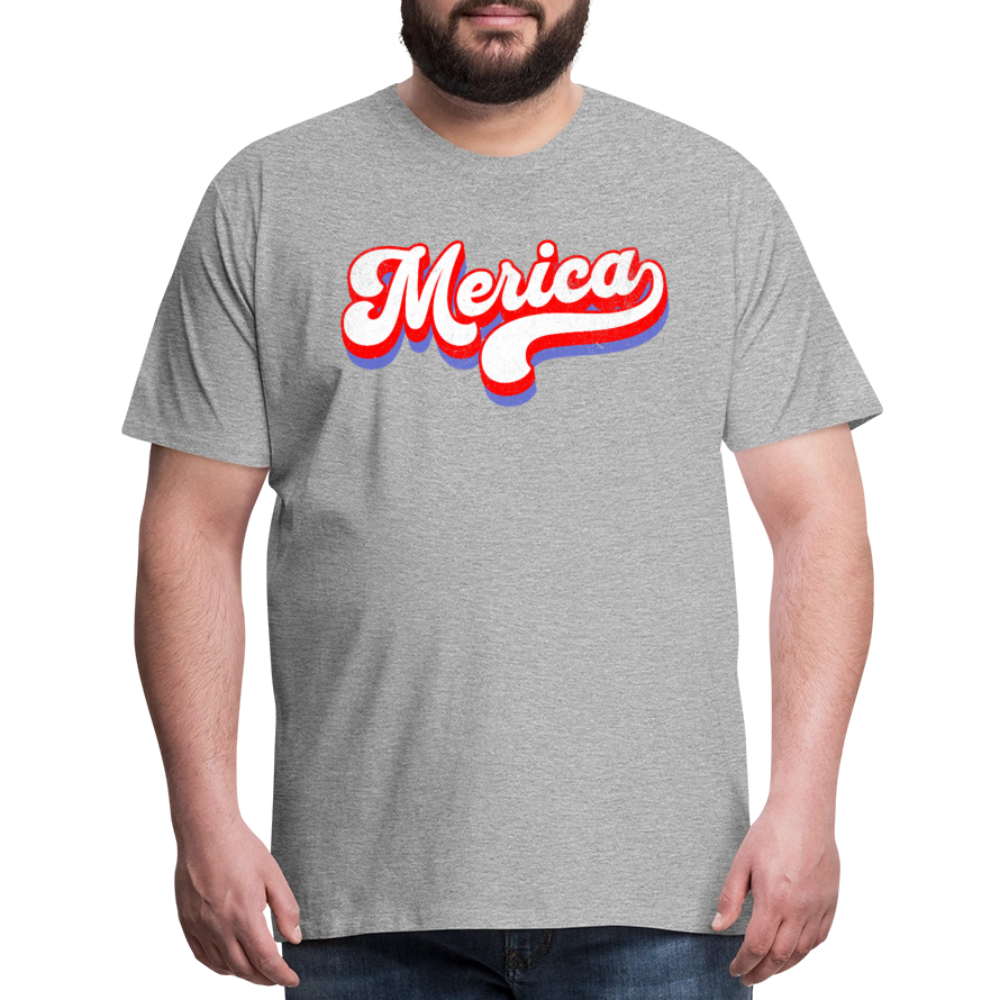 MERICA Men's Premium T-Shirt - heather gray