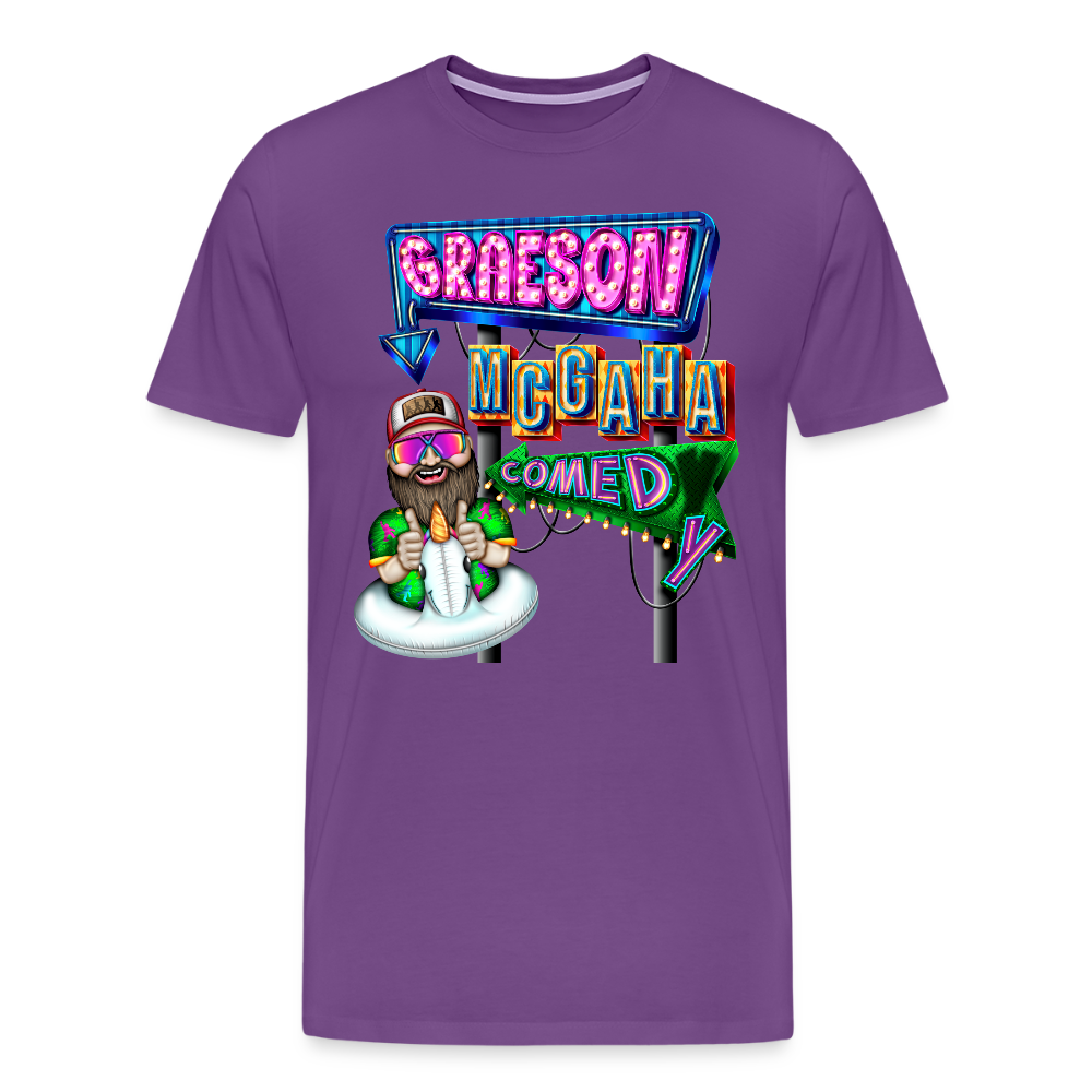 Unisex Graeson Mcgaha Comedy Men's Premium T-Shirt - purple