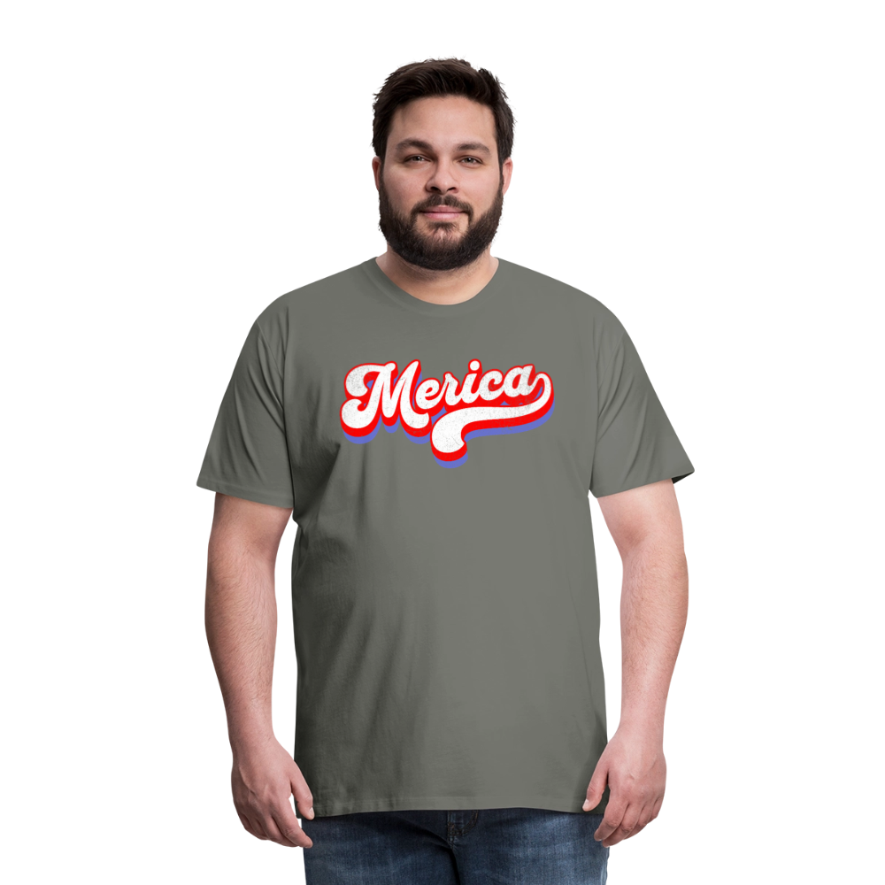 MERICA Men's Premium T-Shirt - asphalt gray