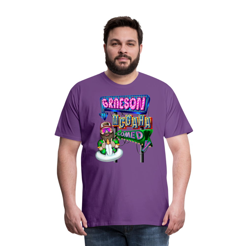 Unisex Graeson Mcgaha Comedy Men's Premium T-Shirt - purple