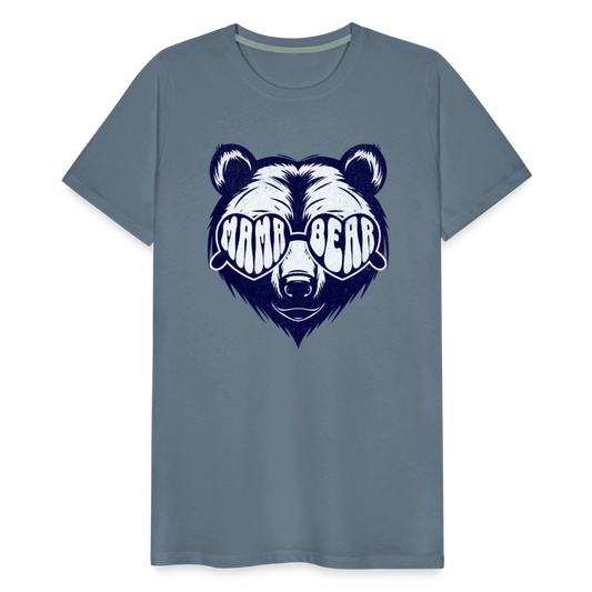 MAMA BEAR UNISEX Premium T-Shirt - steel blue