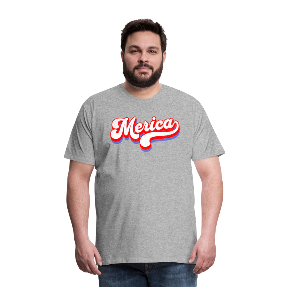 MERICA Men's Premium T-Shirt - heather gray