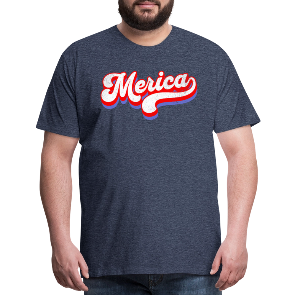 MERICA Men's Premium T-Shirt - heather blue