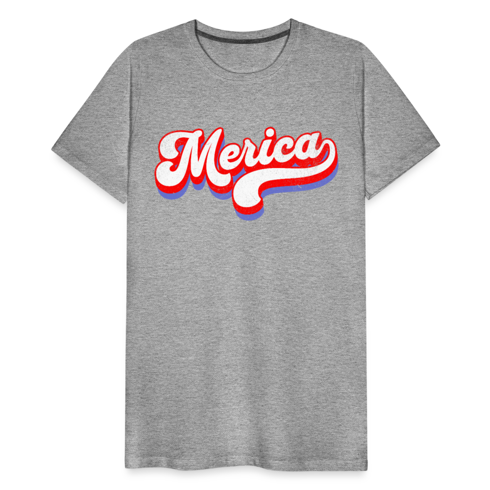 MERICA Men's Premium T-Shirt - heather gray
