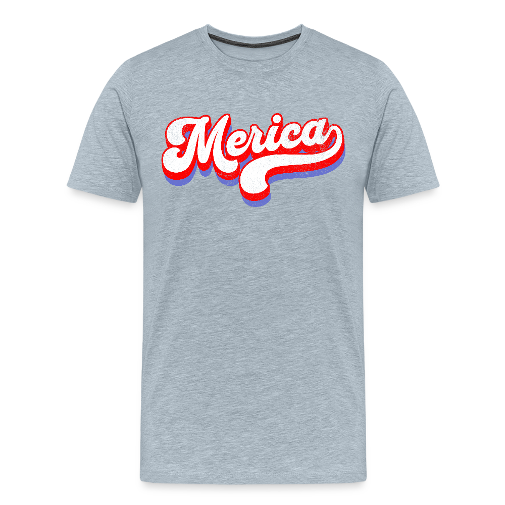 MERICA Men's Premium T-Shirt - heather ice blue