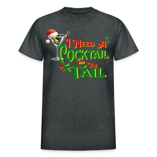 BENNETT PEACH NEED A COCKTAIL Gildan Ultra Cotton Adult T-Shirt - deep heather