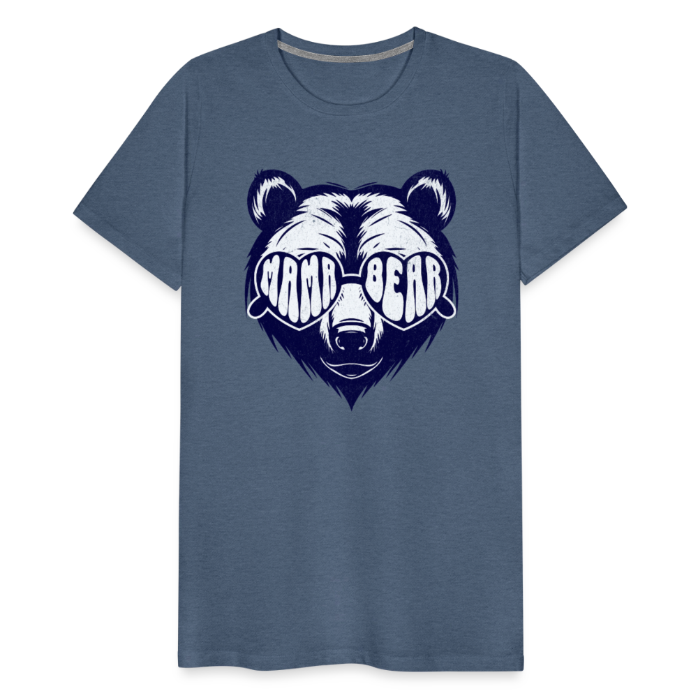 MAMA BEAR UNISEX Premium T-Shirt - heather blue