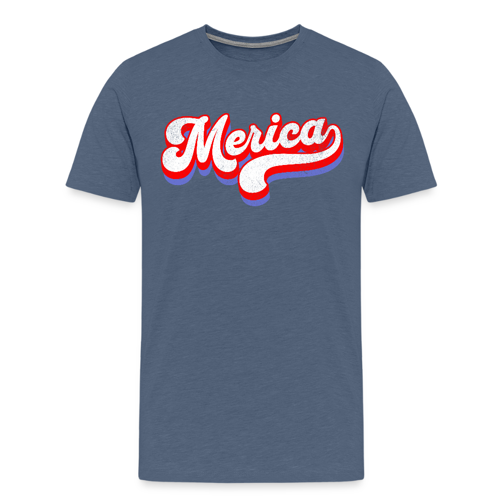 MERICA Men's Premium T-Shirt - heather blue