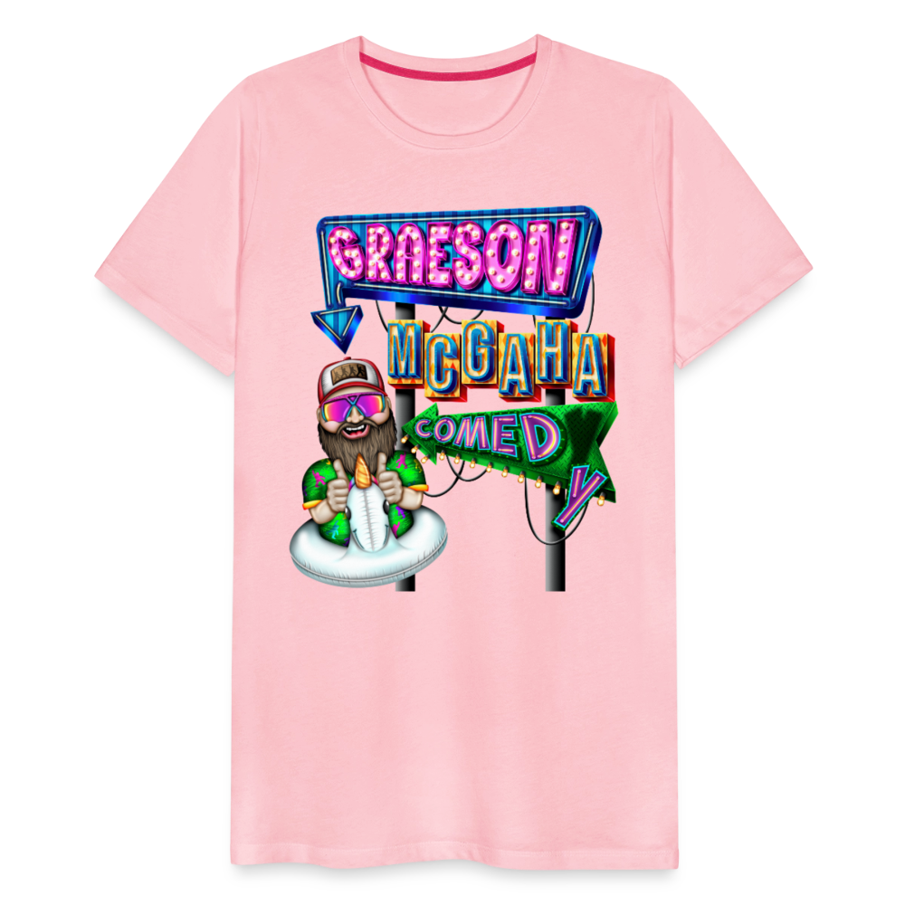Unisex Graeson Mcgaha Comedy Men's Premium T-Shirt - pink