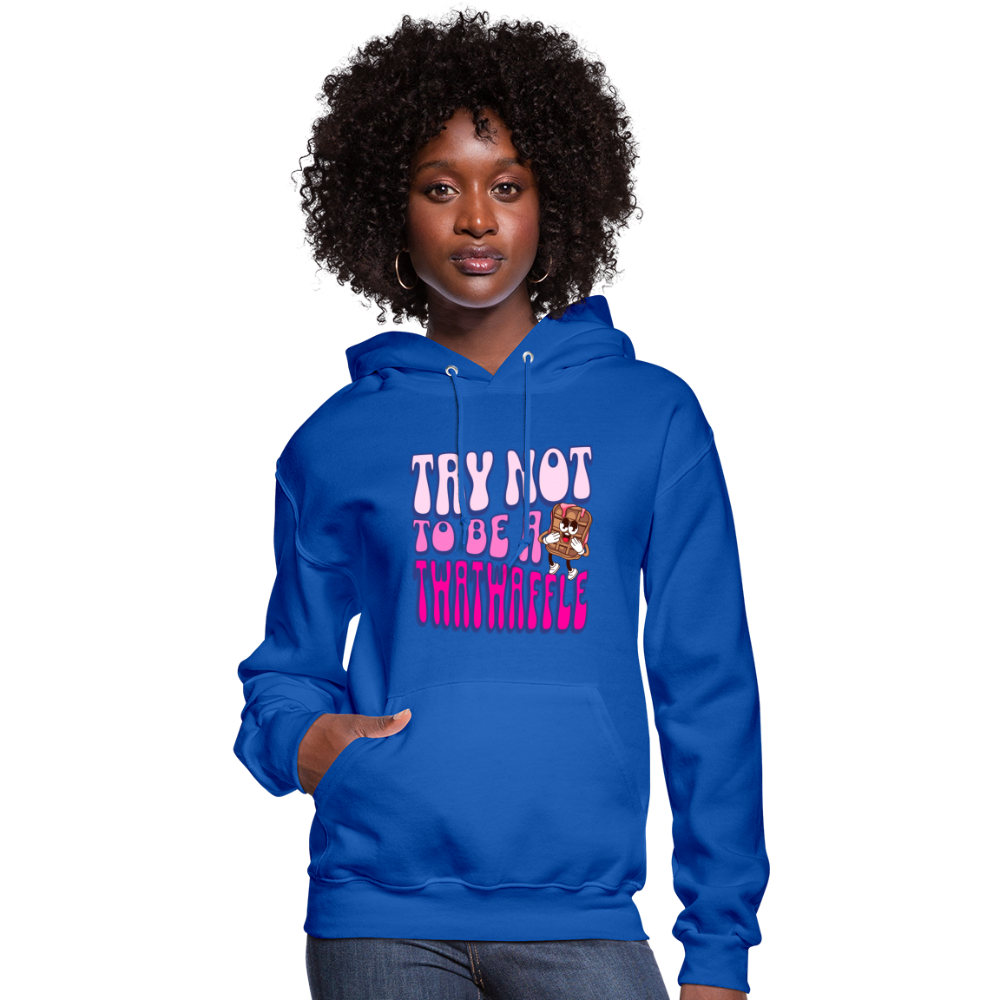 BENNETT PEACH TWATWAFFLE Women's Hoodie - royal blue