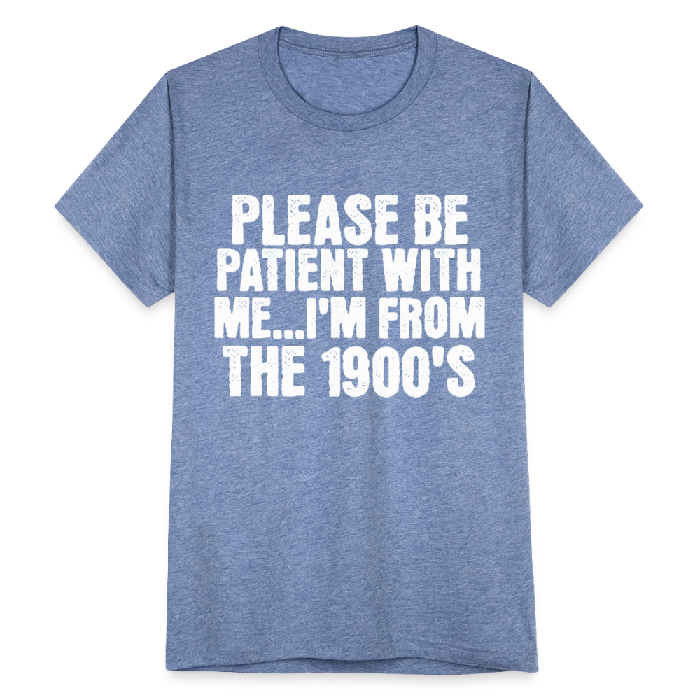 BENNETT PEACH FROM THE 1900S Unisex Tri-Blend T-Shirt - heather blue