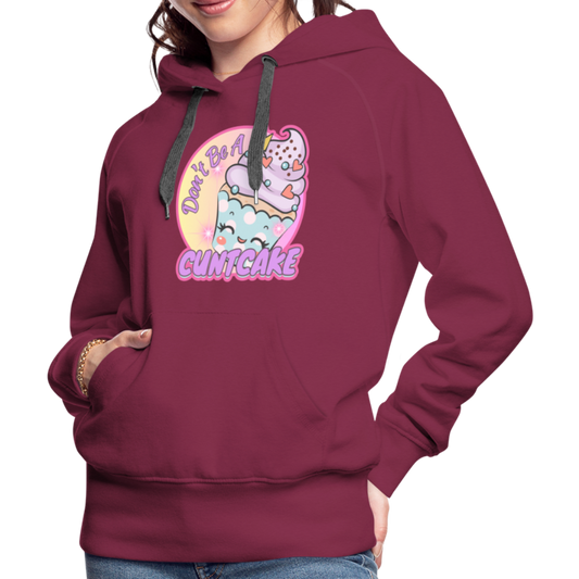 "Cupcake" – Women’s Premium Hoodie - burgundy