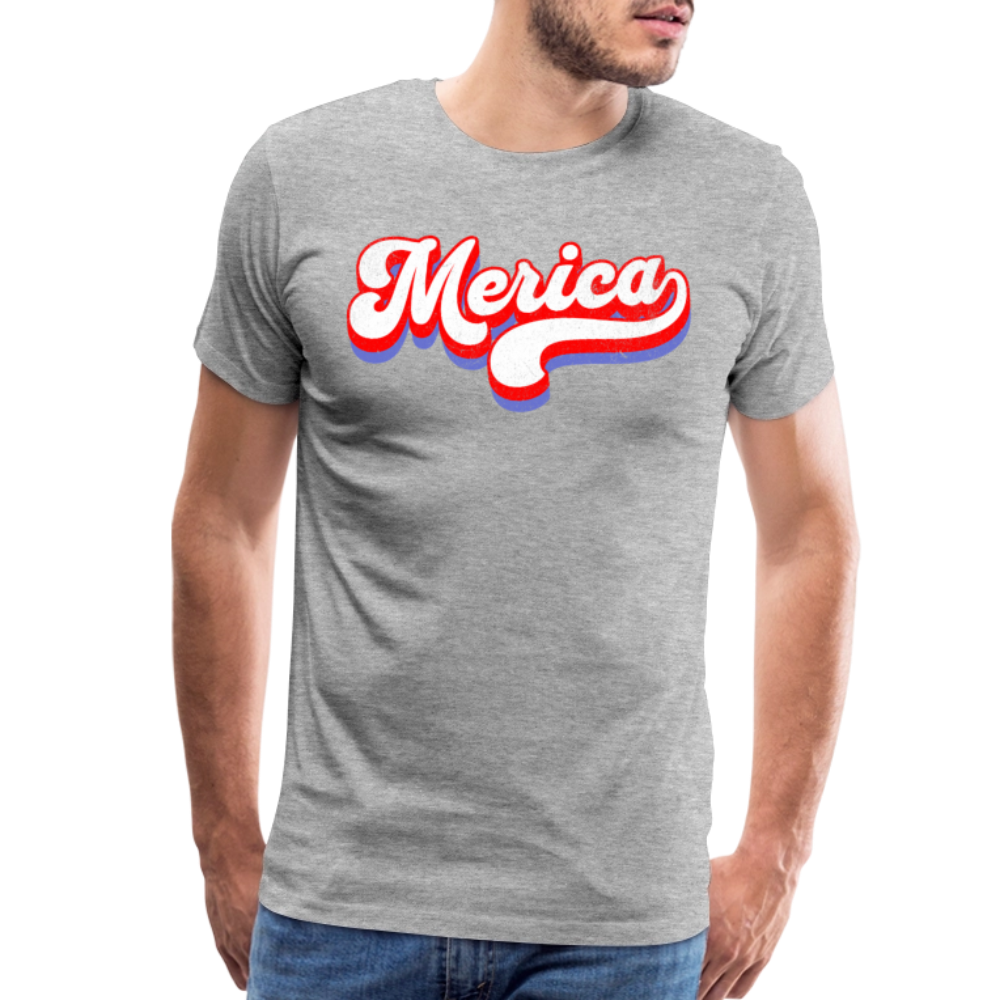 MERICA Men's Premium T-Shirt - heather gray