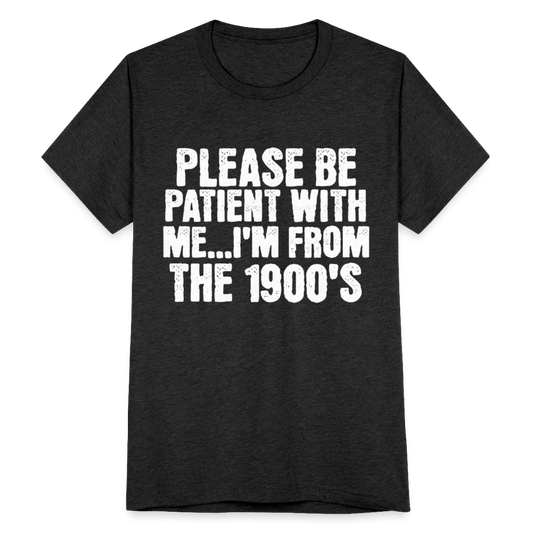 BENNETT PEACH FROM THE 1900S Unisex Tri-Blend T-Shirt - heather black