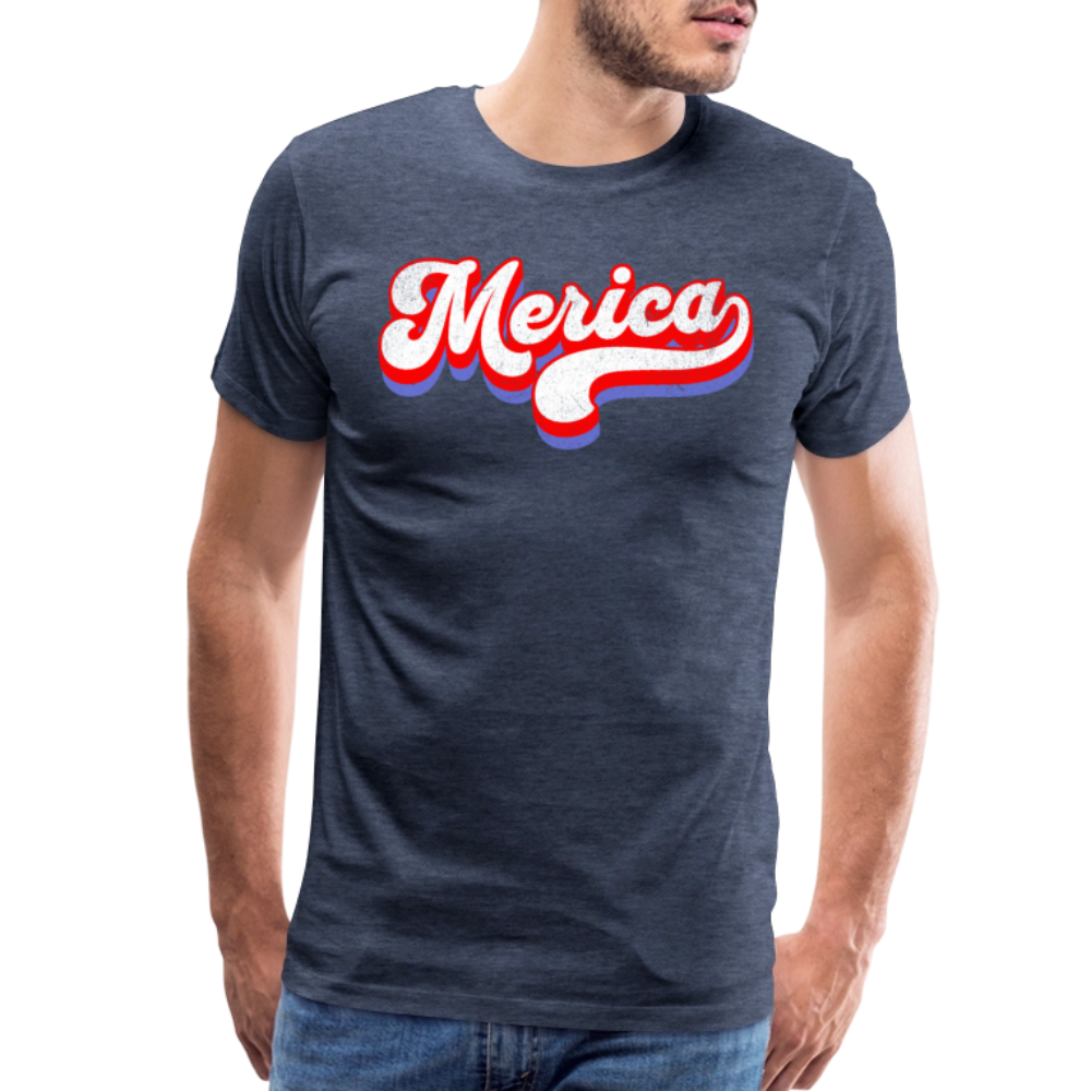 MERICA Men's Premium T-Shirt - heather blue