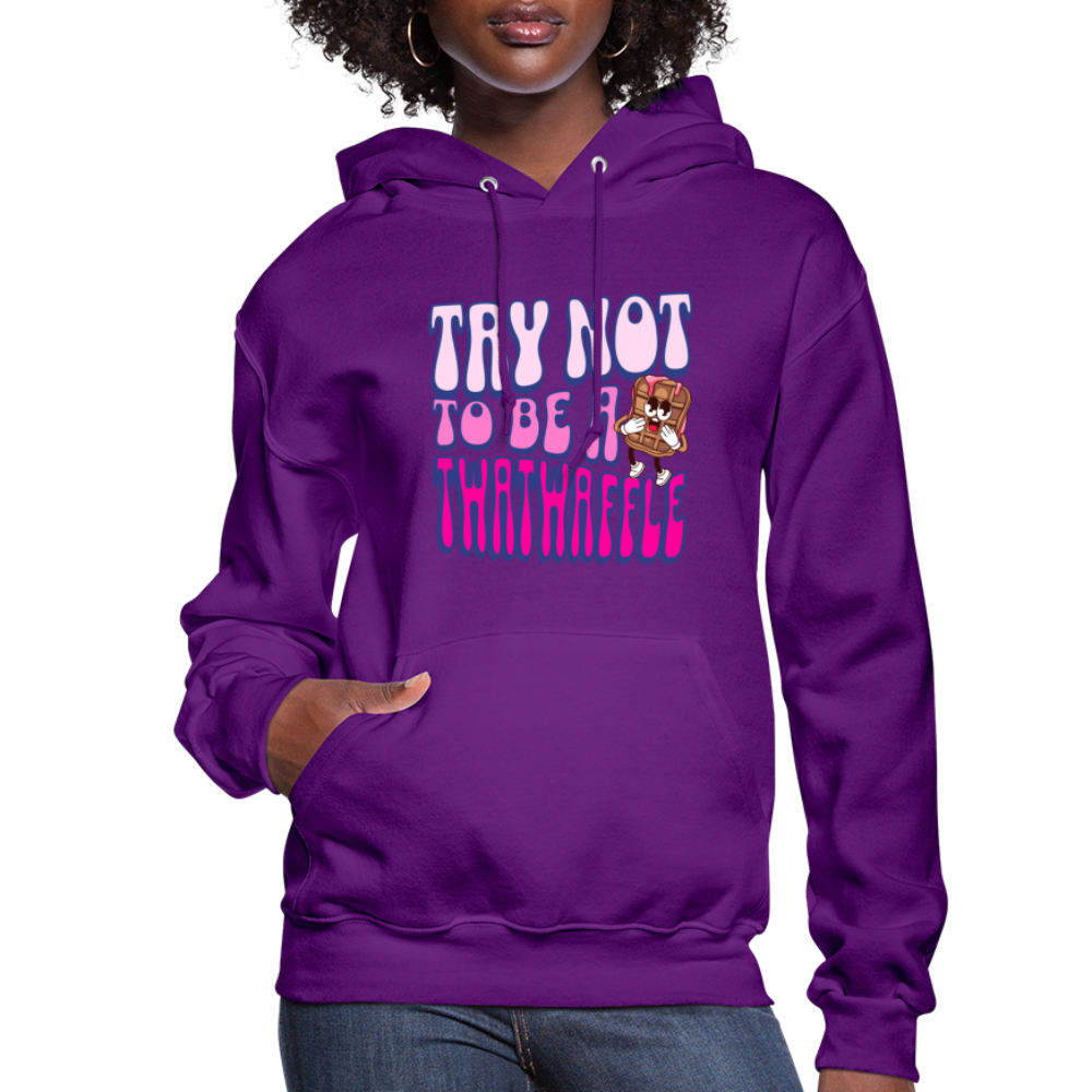 BENNETT PEACH TWATWAFFLE Women's Hoodie - purple