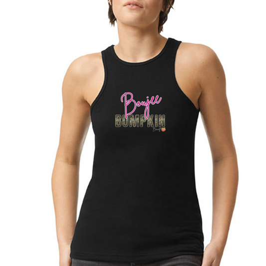 BENNETT PEACH BOUJEE BUMPKIN American Apparel Women’s Racerneck Tank - black