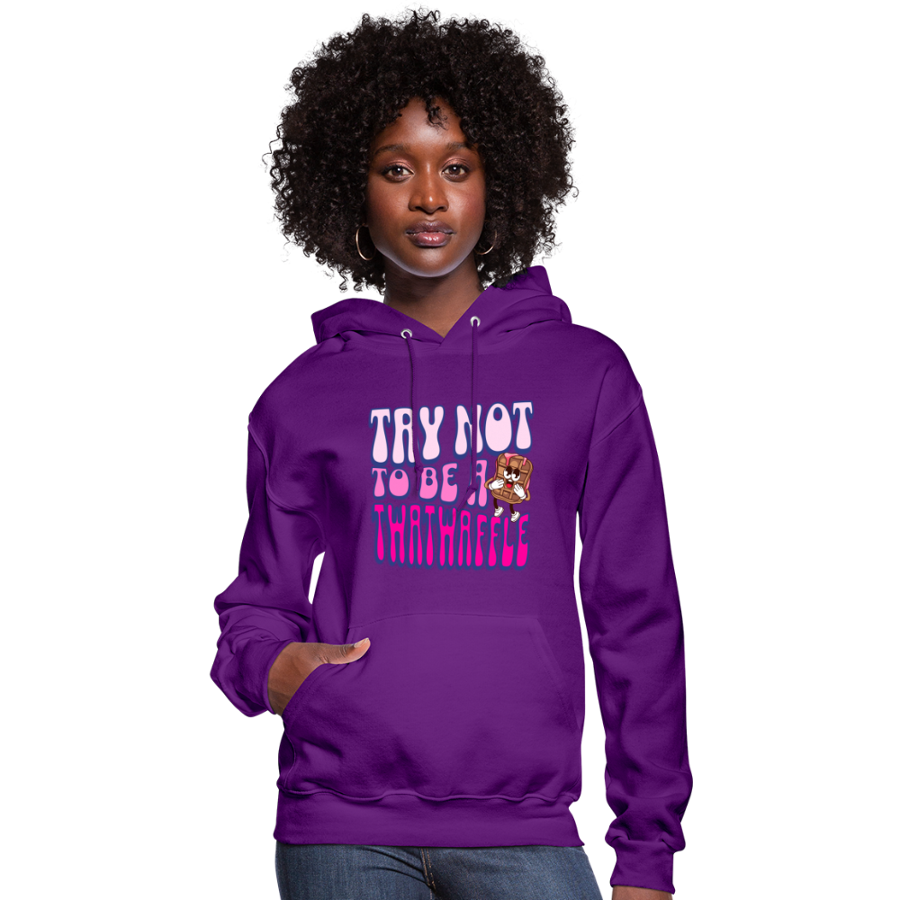 BENNETT PEACH TWATWAFFLE Women's Hoodie - purple