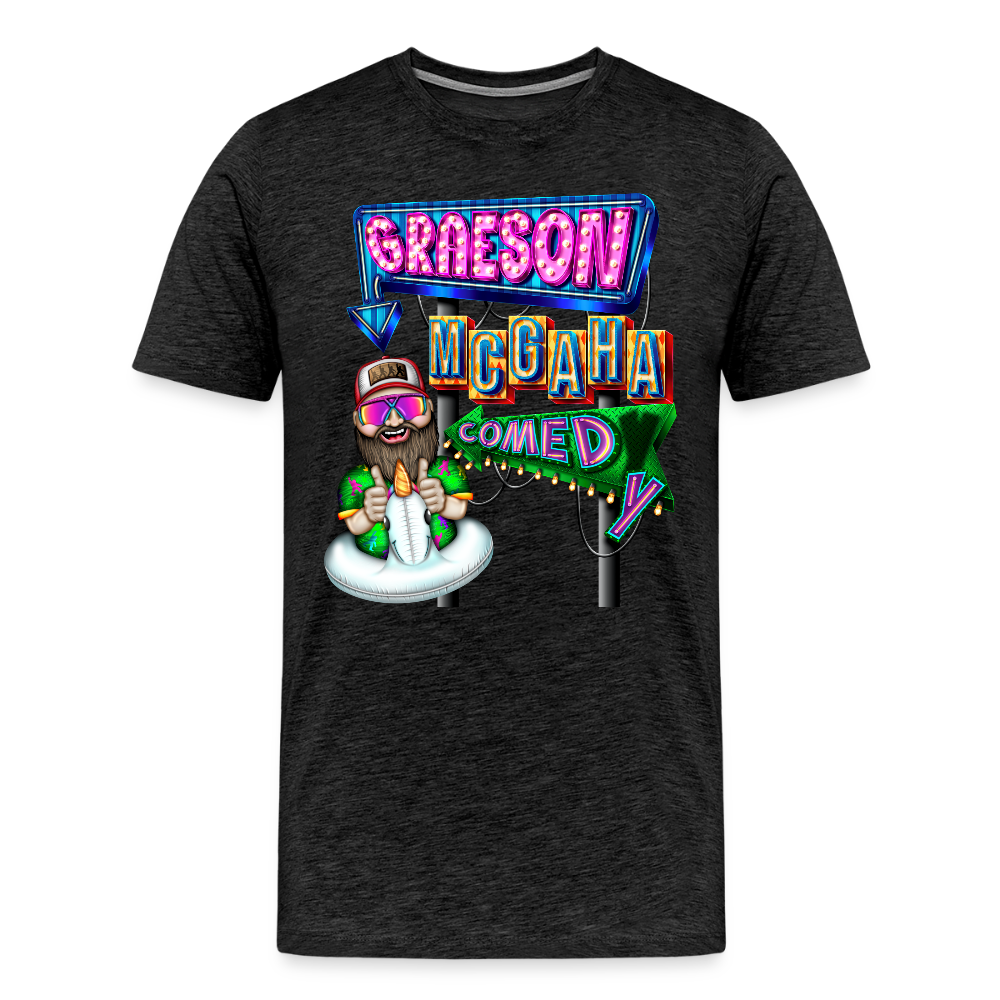 Unisex Graeson Mcgaha Comedy Men's Premium T-Shirt - charcoal grey