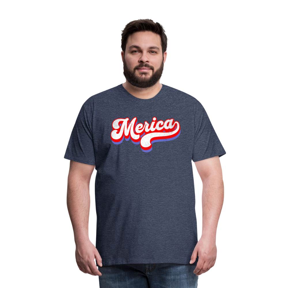 MERICA Men's Premium T-Shirt - heather blue