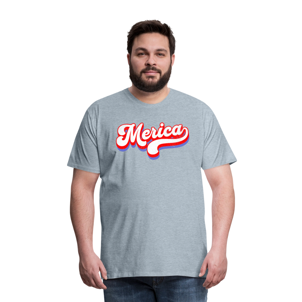MERICA Men's Premium T-Shirt - heather ice blue