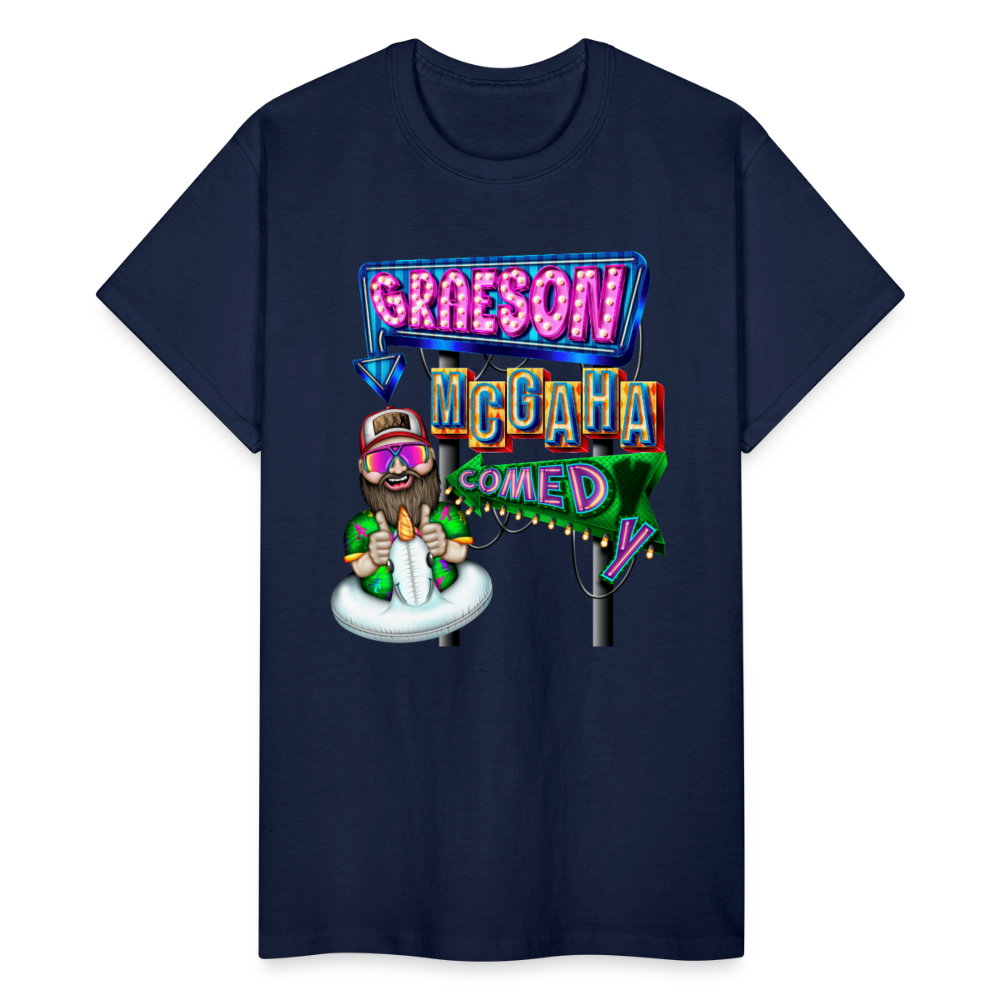 GRAESON MCGAHA COMEDY Gildan Ultra Cotton Adult T-Shirt - navy