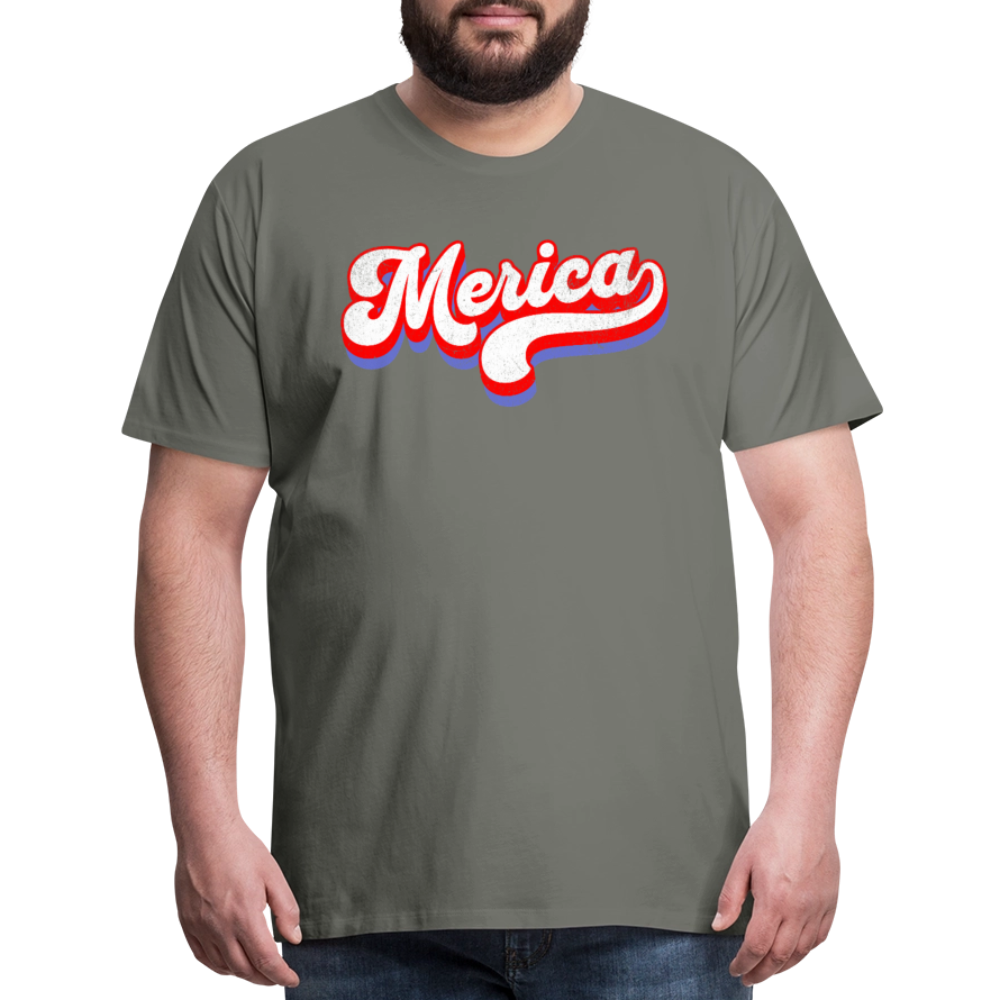 MERICA Men's Premium T-Shirt - asphalt gray