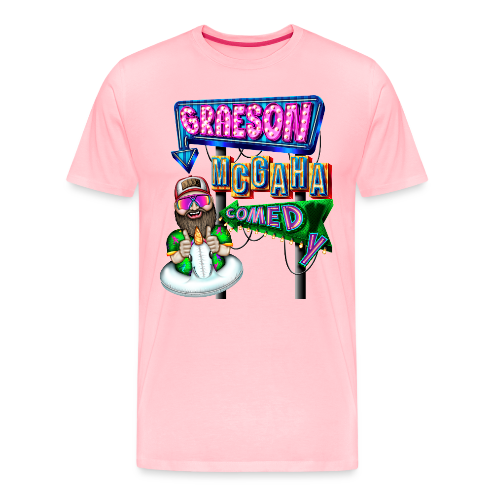Unisex Graeson Mcgaha Comedy Men's Premium T-Shirt - pink