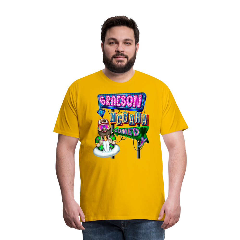 Unisex Graeson Mcgaha Comedy Men's Premium T-Shirt - sun yellow
