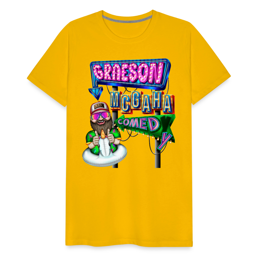Unisex Graeson Mcgaha Comedy Men's Premium T-Shirt - sun yellow