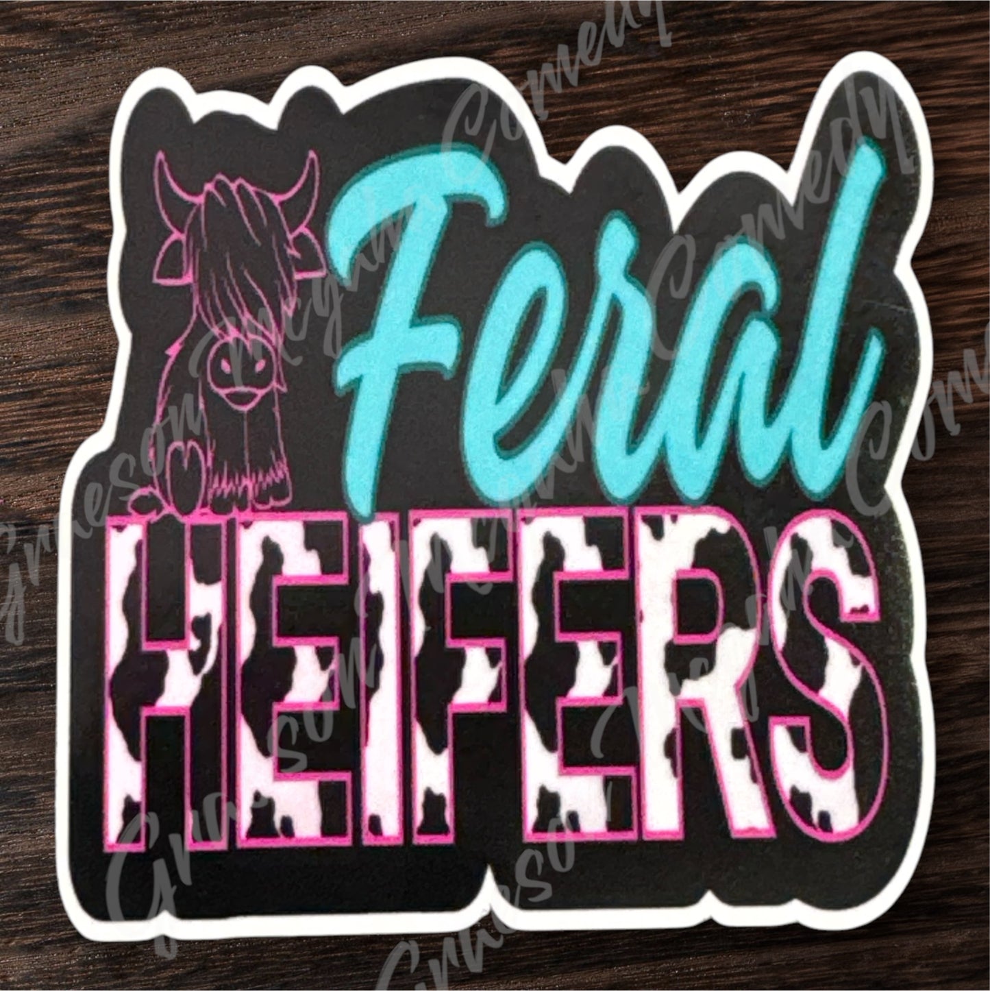 Bennett Peach “Feral Heifers” Sticker #9