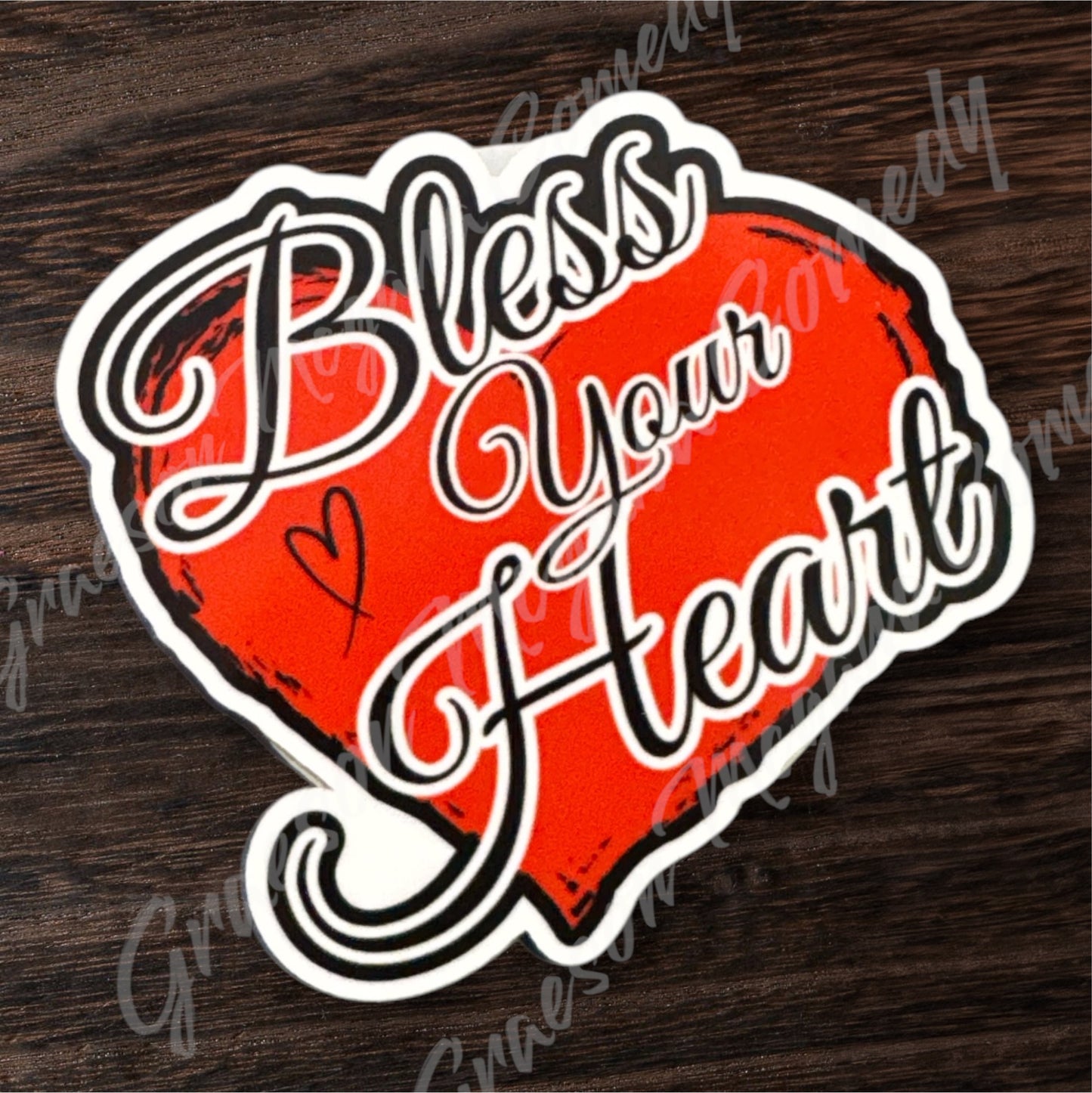 Bless Your Heart 3.25x3in Sticker #35