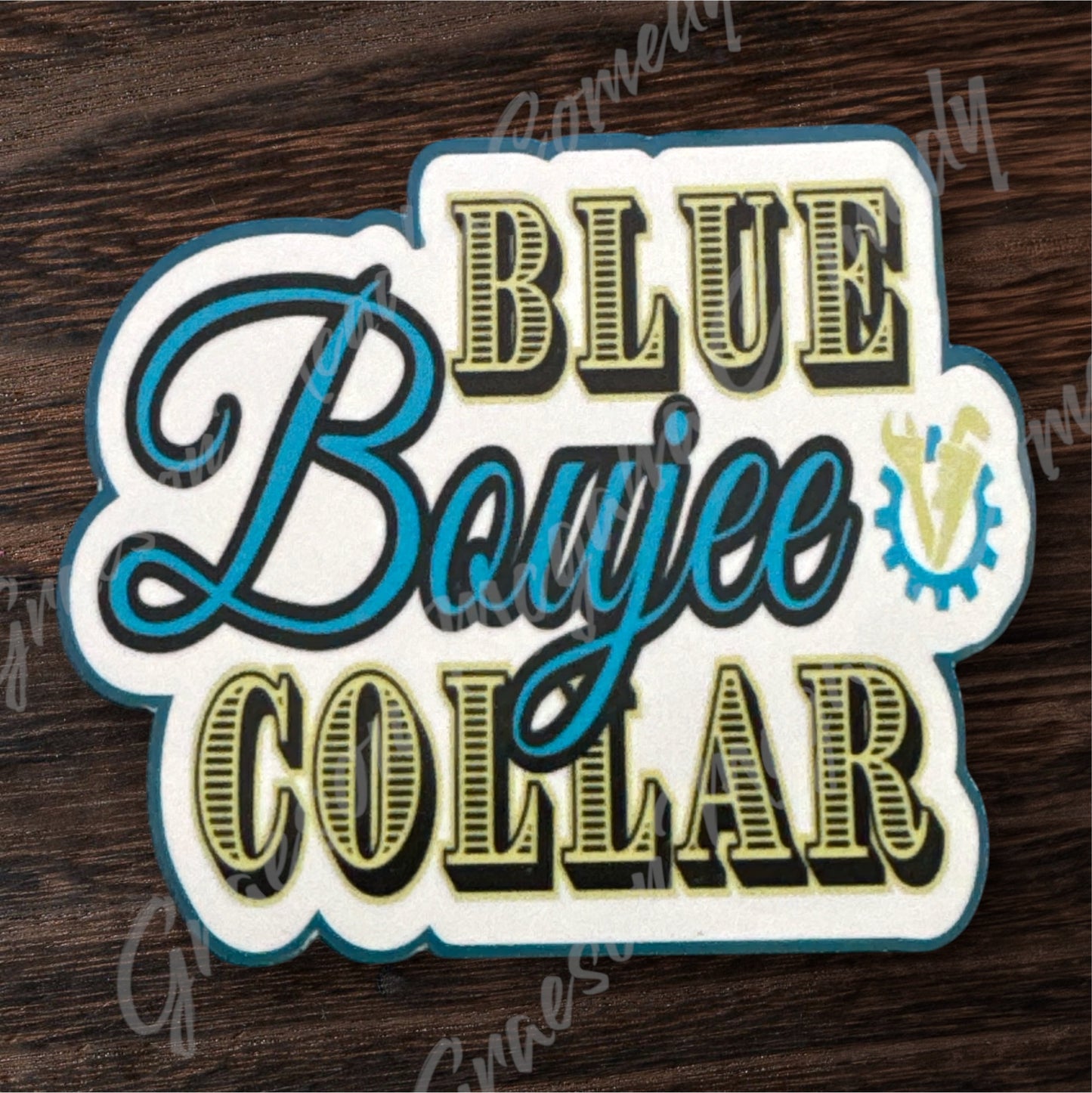 Blue Collar Boujee 3.5x3in Sticker #23
