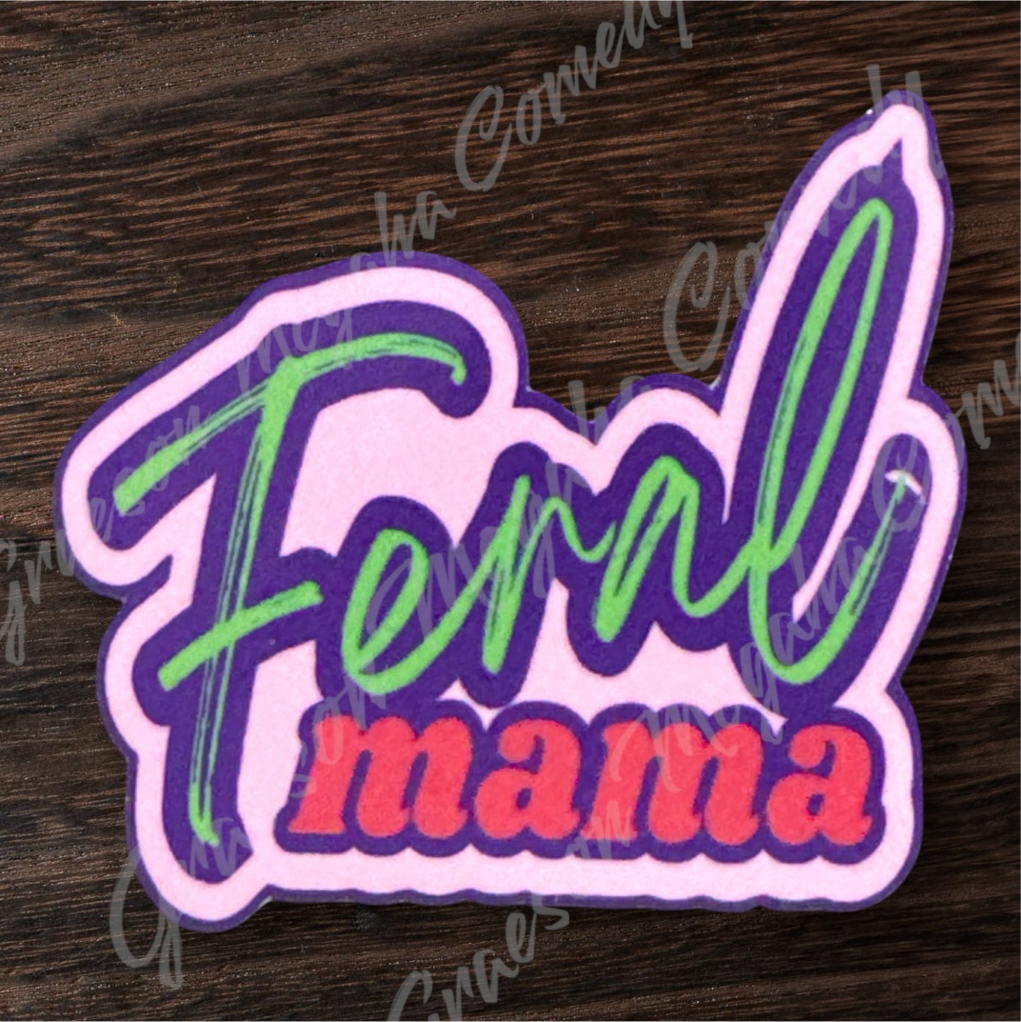 Feral Mama 3.2x2.9in Sticker #10