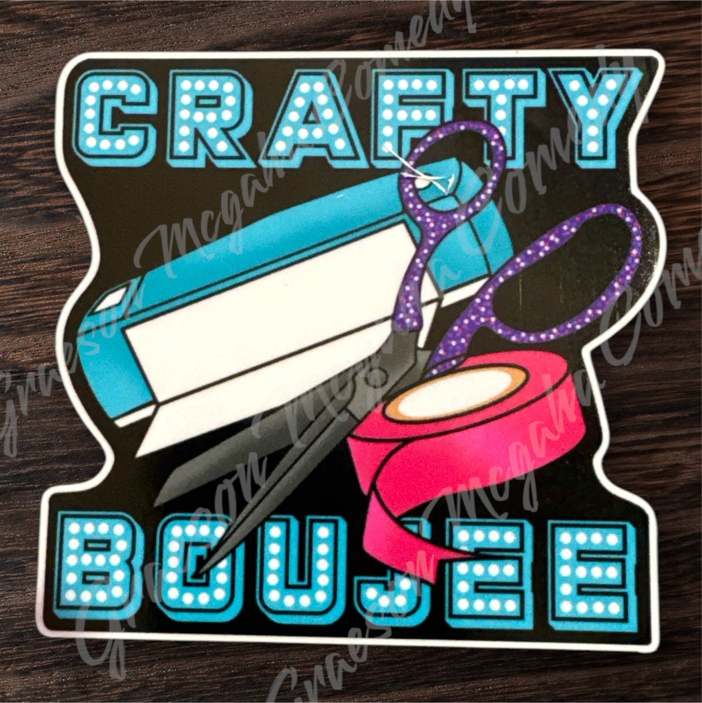 Crafty Boujee 3.1x3.1in Sticker #123