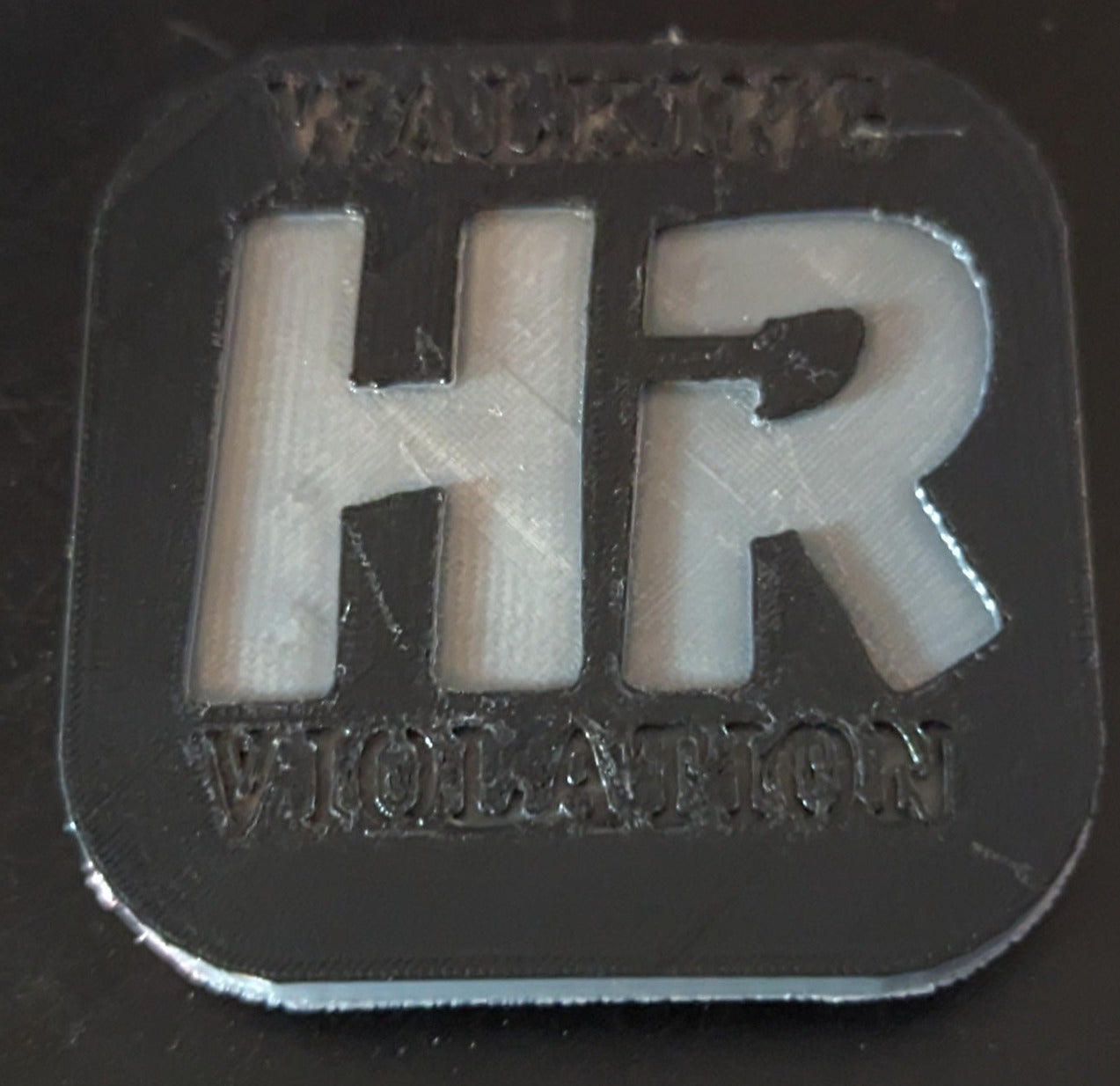 Walking HR Violation Engraved Coasters *PICK YOUR COLOR*