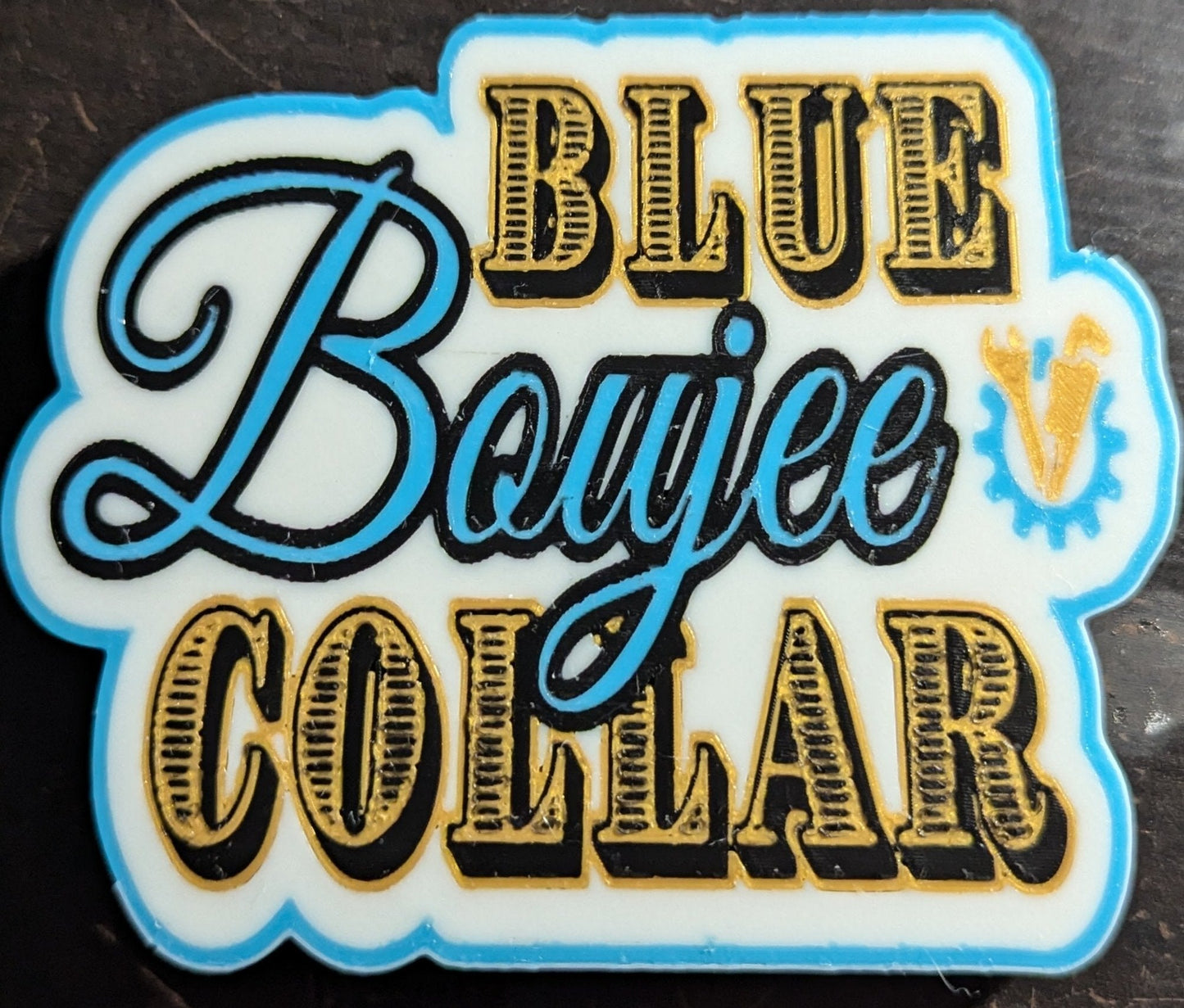 Blue Collar Boujee Keychain