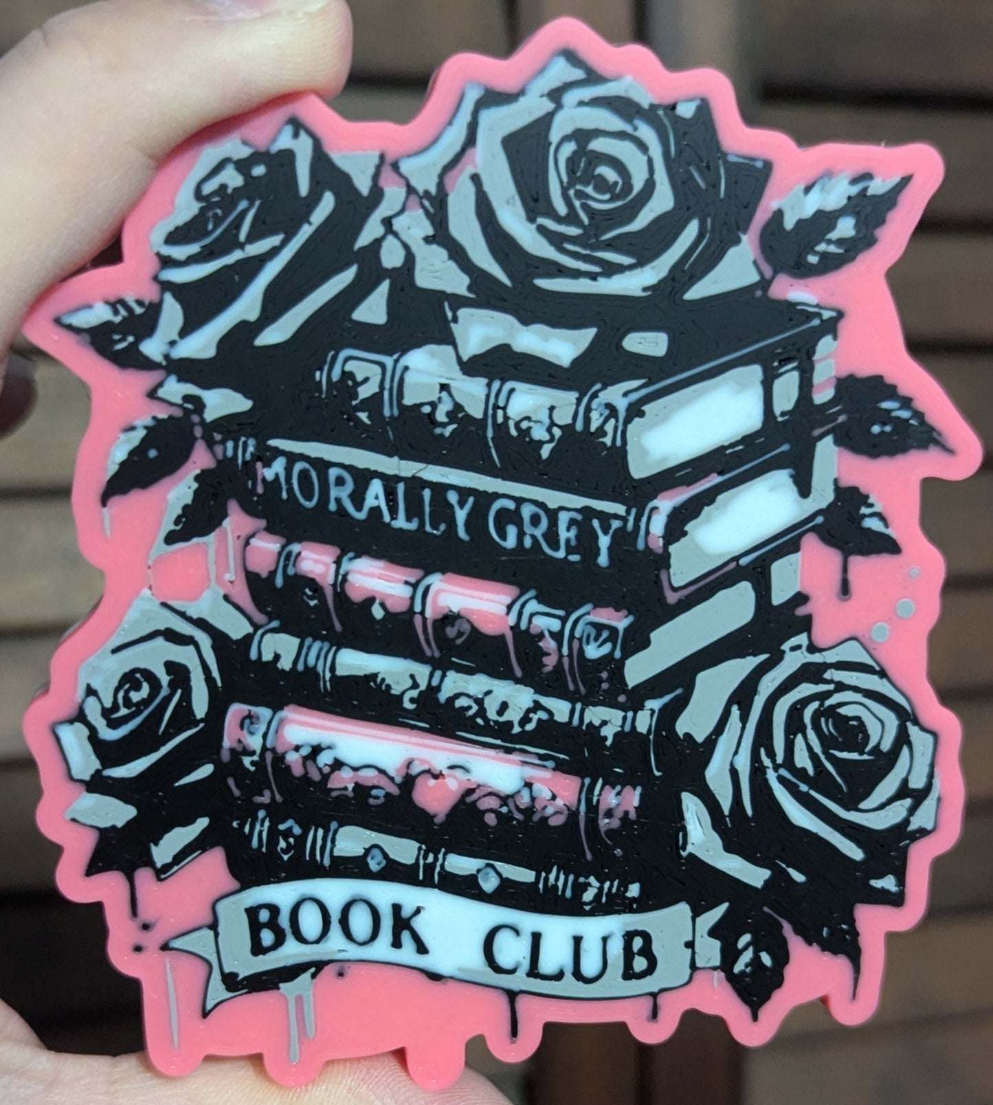 MORALLY GREY BOOK CLUB Magnet