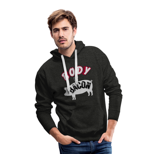Body By Bacon Men’s Premium Hoodie - charcoal grey