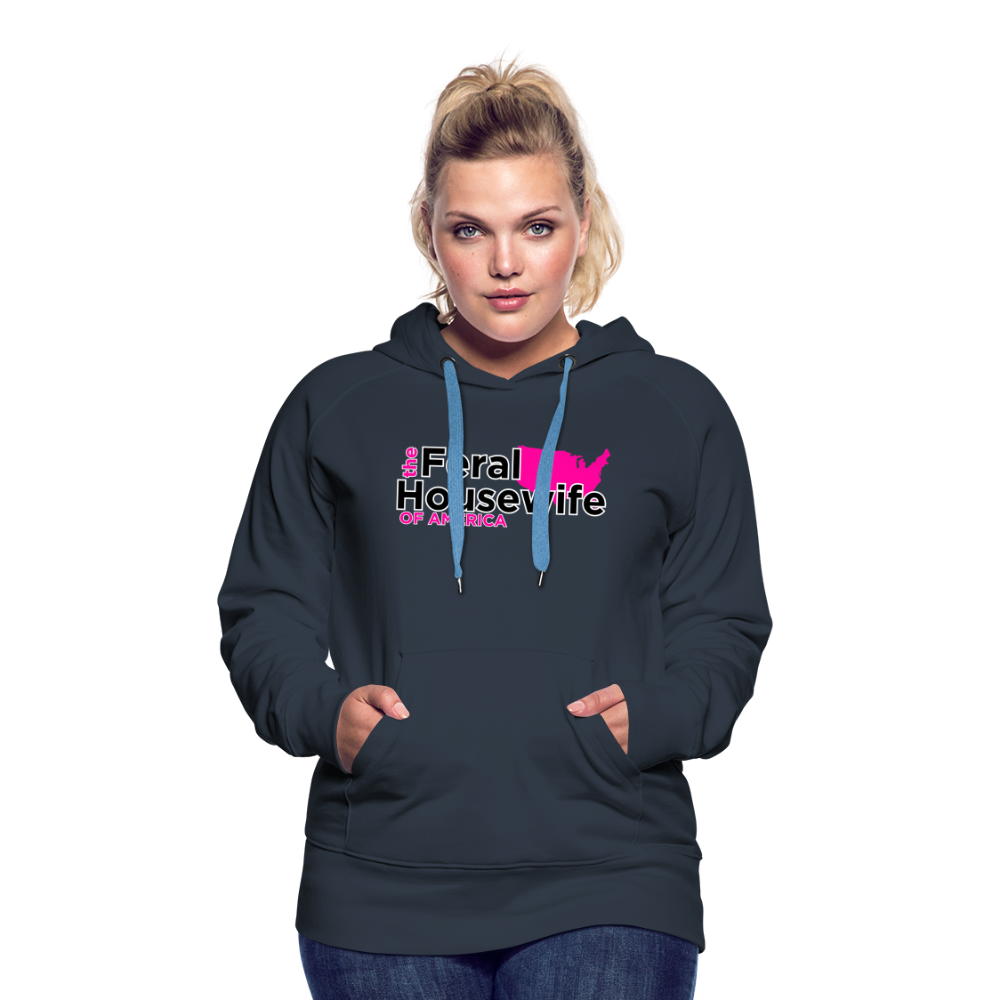 FERAL HOUSEWIFE Women’s Premium Hoodie - navy