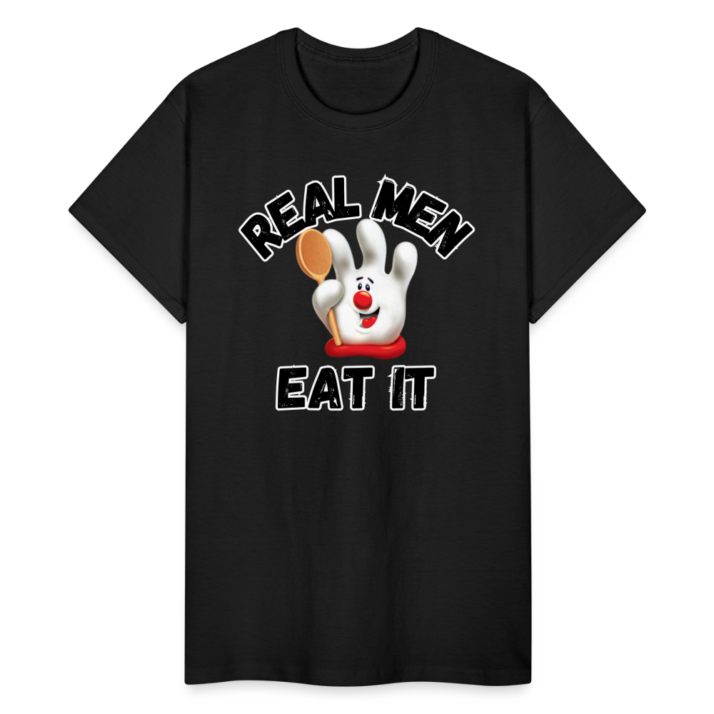 REAL MEN EAT IT Ultra Cotton Adult T-Shirt - black