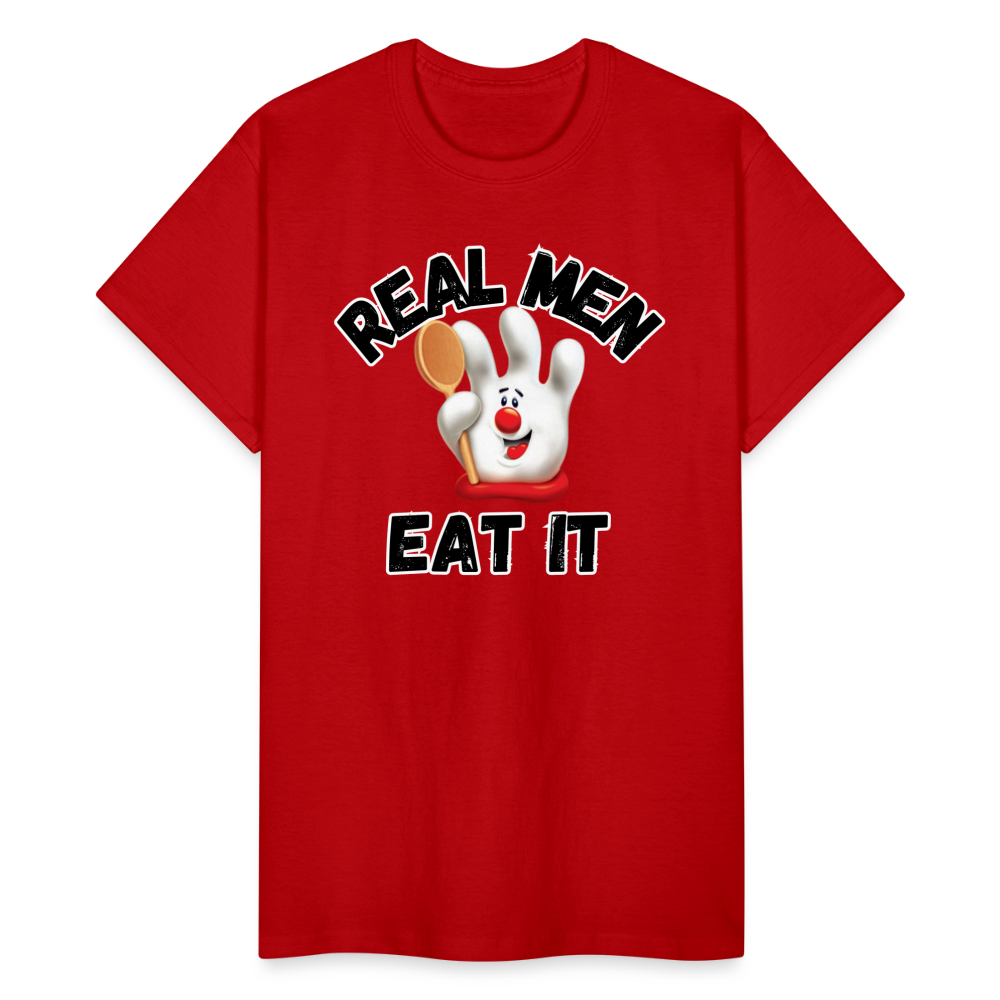 REAL MEN EAT IT Ultra Cotton Adult T-Shirt - red