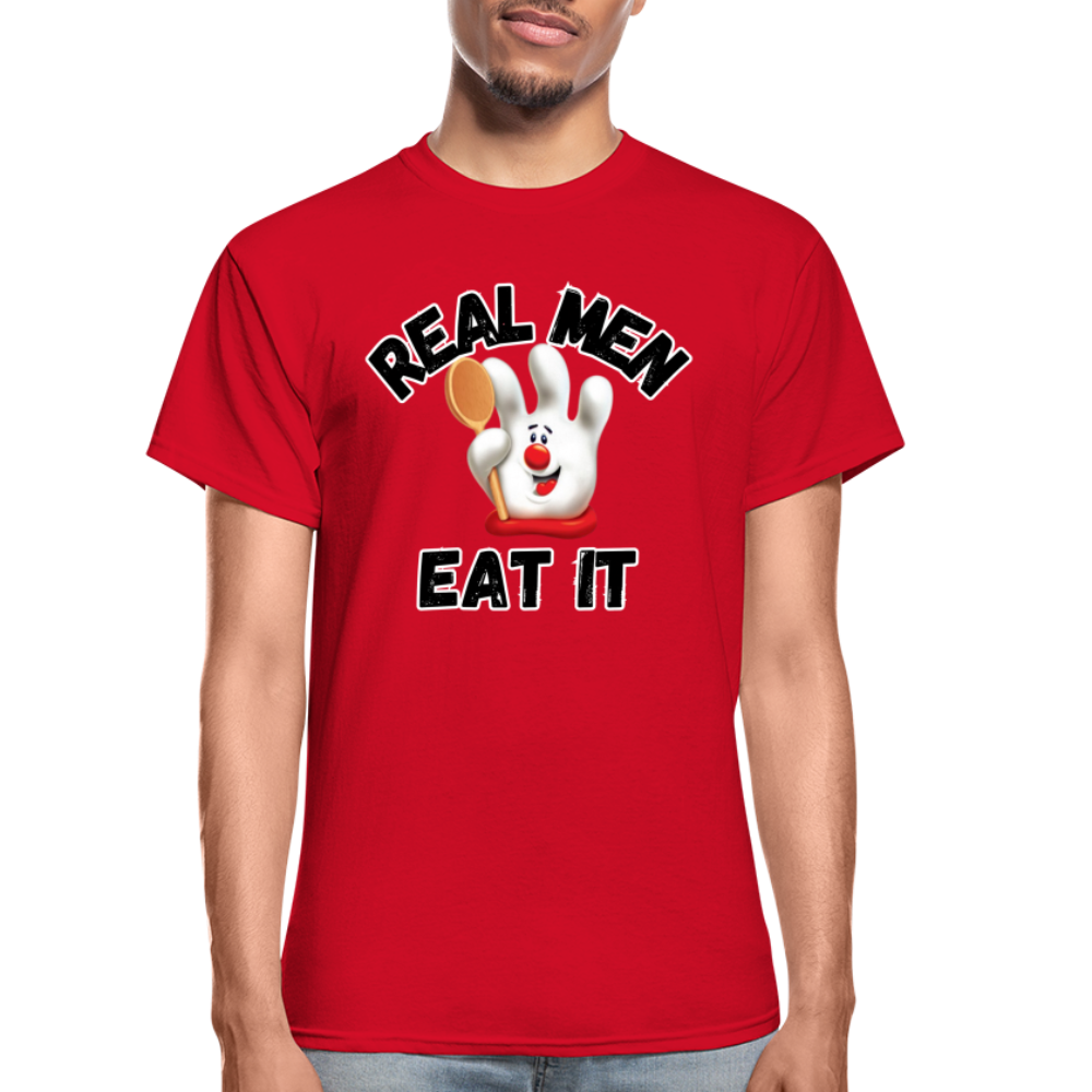 REAL MEN EAT IT Ultra Cotton Adult T-Shirt - red