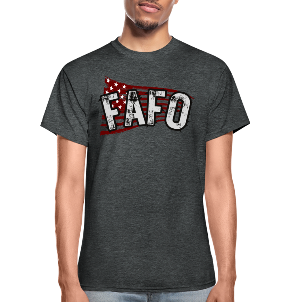 FAFO Gildan Ultra Cotton Adult T-Shirt - deep heather