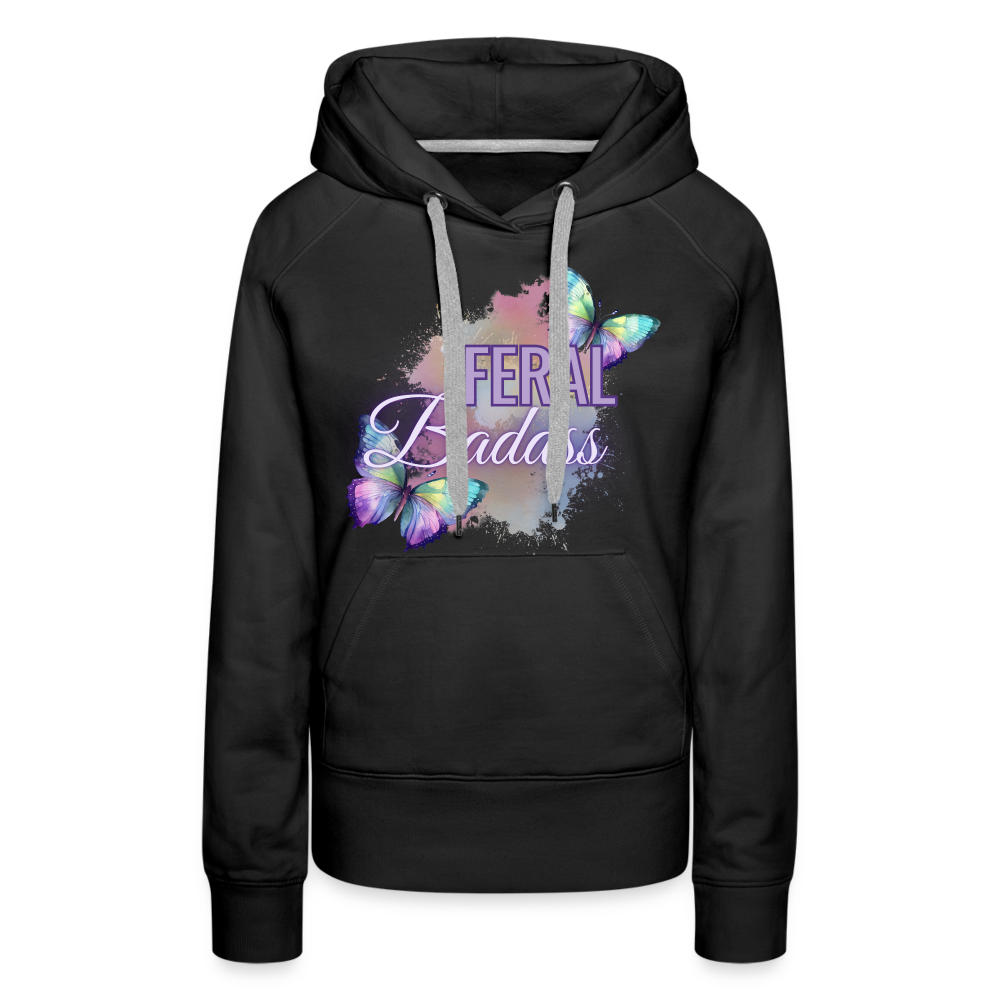 Feral Badass Women’s Premium Hoodie - black